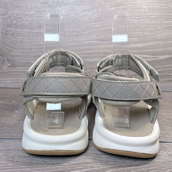Eddie Bauer Rosecliff Women’s Sz 8 Taupe Gray Slingback Hook & Loop Sport Sandal - Picture 4 of 10